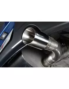 BMW M235i (ej X-drive) Milltek Sport Cat-Back 2x 90 chrome GT utblås - Resonated (dämpad) utan avgasventiler