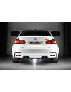 BMW M3 S55 F80 Milltek Sport Cat-Back 4x 90 svarta GT utblås (måste kapa original avgassystem) - Resonated (dämpad) 2