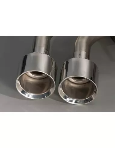 BMW M3 S55 F80 Milltek Sport Cat-Back 4x 90 chrome GT utblås (måste kapa original avgassystem) - Non-Resonated (mindre-dämpad)