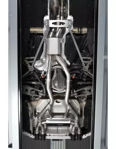 BMW M3 S55 F80 Milltek Sport Cat-Back 4x 90 chrome GT utblås (måste kapa original avgassystem) - Resonated (dämpad)