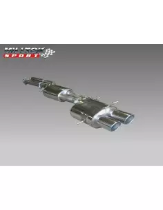 Audi RS4 2,7T B5 Milltek Sport Cat-Back 2x Pulse utblås - Non-Resonated (mindre-dämpad)