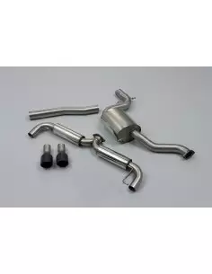 VW Beetle 2,0TFSi Milltek Sport Cat-Back 2x 100 svarta GT utblås - Non-Resonated (mindre-dämpad)