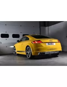 Audi TTS 2,0TFSi 8S Milltek Sport Cat-Back 4x svarta ovala utblås med aktiva avgasventiler - Non-Resonated (mindre-dämpad)