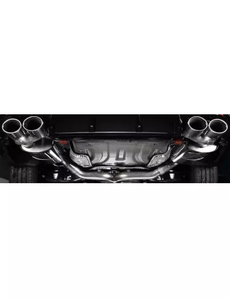 VW Golf R SportsCombi mk7 Milltek Sport 3" Cat-Back avgassystem (använder original utblås i stötfångaren) - Non-Resonated (mind