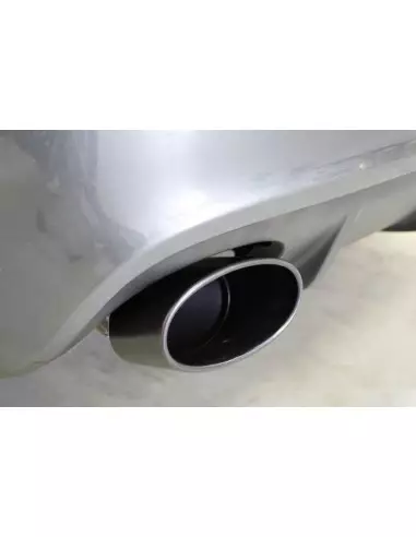 Audi RS6 5,0TFSi C6 Milltek Sport Cat-Back 2x svarta ovala utblås - Non-Resonated (mindre-dämpad)