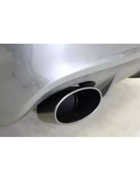 Audi RS6 5,0TFSi C6 Milltek Sport Cat-Back 2x svarta ovala utblås - Non-Resonated (mindre-dämpad)