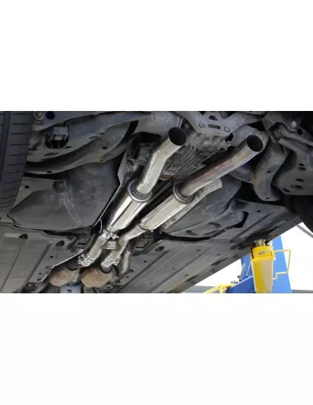 Audi RS6 5,0TFSi C6 Milltek Sport Cat-Back 2x chrome ovala utblås - Non-Resonated (mindre-dämpad)