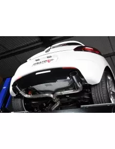 VW Scirocco 2,0TFSi R (Facelift) Milltek Sport 3" Cat-Back 2x ovala svarta utblås - Non-Resonated (mindre-dämpad)