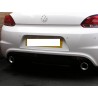 VW Scirocco 2,0TFSi R (Facelift) Milltek Sport 3" Cat-Back 2x 100 chrome GT utblås - Non-Resonated (mindre-dämpad)