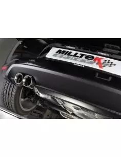 Audi A1 1,4TSi 122HK / 140HK Milltek Sport Cat-Back 2x GT80 Chrome utblås - Resonated (dämpad)