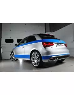 Audi A1 1,4TSi 185 Milltek Sport Cat-Back 2x GT80 Chrome utblås - Resonated (dämpad)