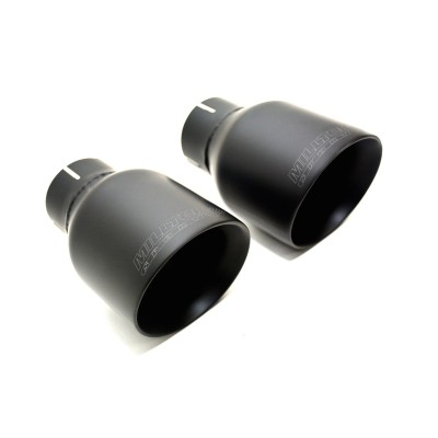 Audi A4 2,0TFSi S-line B8 Milltek Sport Cat-Back 2x 100 svarta GT utblås - Non-Resonated (mindre-dämpad)