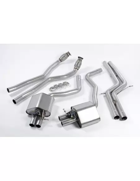 Audi RS6 4,0TFSi C7 Milltek Sport Turbo-Back avgassystem med 100cells racekatalysator använder original avgasventiler - Resonate