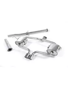 Mini Cooper S Cab R52 Milltek Sport Cat-Back 2x 76,2 chrome Special utblås - Non-Resonated (mindre-dämpad) 2