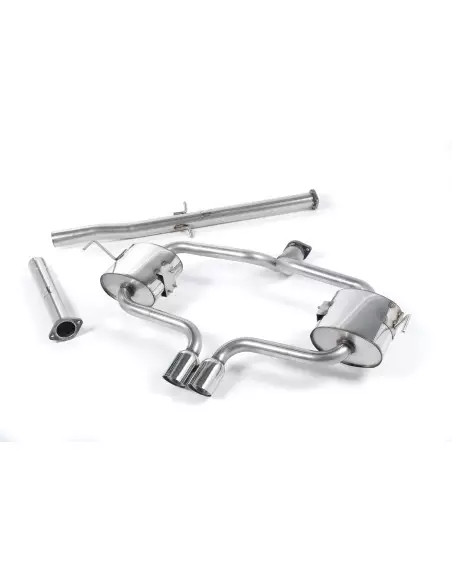 Mini Cooper S Cab R52 Milltek Sport Cat-Back 2x 76,2 chrome Special utblås - Non-Resonated (mindre-dämpad)