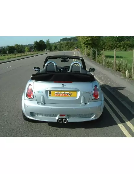 Mini Cooper S Cab R52 Milltek Sport Cat-Back 2x 76,2 chrome Special utblås - Non-Resonated (mindre-dämpad)