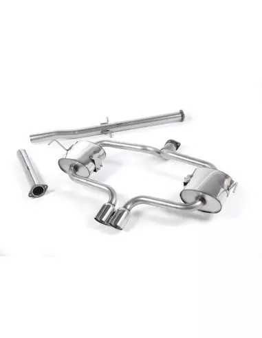 Mini Cooper S Cab R52 Milltek Sport Cat-Back 2x 76,2 chrome Special utblås - Resonated (dämpad)