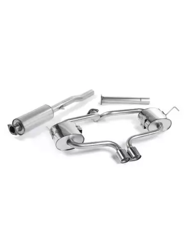 Mini Cooper S Cab R52 Milltek Sport Cat-Back 2x 76,2 chrome Special utblås - Resonated (dämpad)