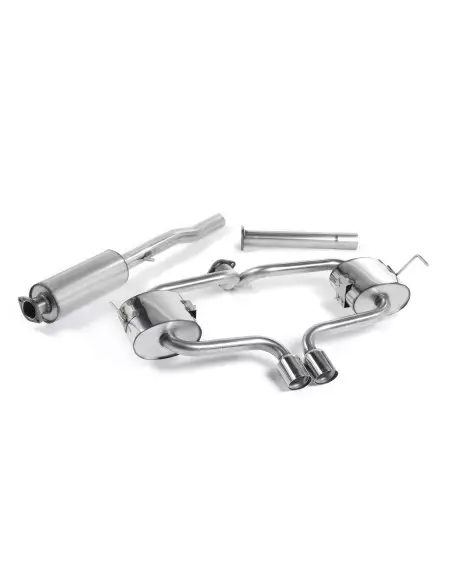 Mini Cooper S Cab R52 Milltek Sport Cat-Back 2x 76,2 chrome Special utblås - Resonated (dämpad)