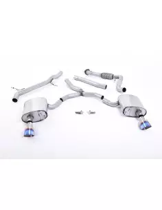 Audi A4 2,0TFSi Quattro B9 Milltek Sport Cat-Back 2x 100 Brända titan GT utblås - Resonated (dämpad) (passar ej för bil med drag