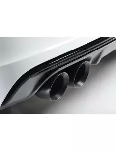 VW Polo 1,8TFSi GTi Milltek Sport Cat-Back 2x GT80 Svarta utblås - Non-Resonated (mindre-dämpad)