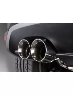 VW Polo 1,8TFSi GTi Milltek Sport Cat-Back 2x GT80 Chrome utblås - Resonated (dämpad) 2