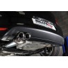 VW Polo 1,4TSi GTi Milltek Sport Cat-Back 2x GT80 Chrome utblås - Non-Resonated (mindre-dämpad)