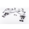 Audi S4 3,0TFSi B9 utan Sportdiff Milltek Sport Cat-Back 4x chrome ovala utblås (med original avgasstyrning) - Non-Resonated (mindre-dämpad)