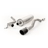 VW Up! 1.0TSi Milltek Sport Cat-Back 1x GT90 Kolfiber utblås - Non-Resonated (mindre-dämpad)