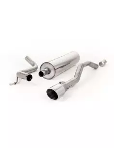 VW Up! 1.0TSi Milltek Sport Cat-Back 1x GT90 Chrome utblås - Non-Resonated (mindre-dämpad)