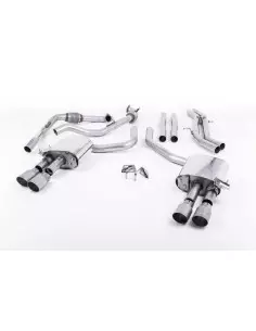 Audi S5 3,0TFSi Sportback B9 utan Sportdiff Milltek Sport Cat-Back 4x 90 chrome GT utblås (med original avgasstyrning) - Non-Res 2