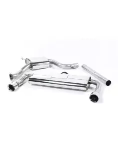VW Golf GTi mk7.5 Milltek Sport 3" Cat-Back 2x 100 GT chrome utblås - Resonated (dämpad)