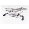 BMW M140i F20/F21 B58 Milltek Sport Cat-Back 2x 90 brända titan GT utblås utan avgasventiler - Resonated (dämpad)