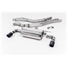 BMW M140i F20/F21 B58 Milltek Sport Cat-Back 2x 90 kolfiber JET utblås utan avgasventiler - Resonated (dämpad)