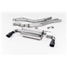 BMW M140i F20/F21 B58 Milltek Sport Cat-Back 2x 90 svarta GT utblås utan avgasventiler - Resonated (dämpad)