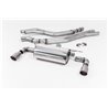 BMW M140i F20/F21 B58 Milltek Sport Cat-Back 2x 90 titan GT utblås utan avgasventiler - Resonated (dämpad)