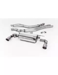 BMW M140i F20/F21 B58 Milltek Sport Cat-Back 2x 90 titan GT utblås med avgasventiler - Non-Resonated (mindre-dämpad)
