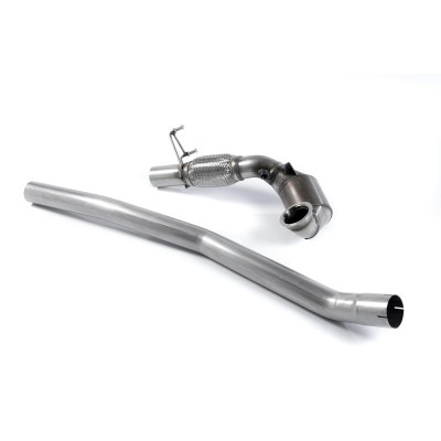 VW Golf R mk7 Milltek Sport 3" gjuten Downpipe med HJS 200 cells racekatalysator (upp till 500hk)