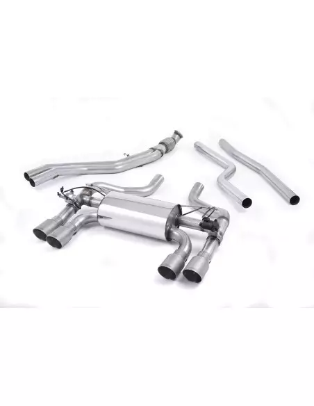 BMW M2 Competition S55 F87 Milltek Sport Från Partikelfilter och bakåt (måste kapas) 4x GT90 Titan utblås med avgasventiler - No