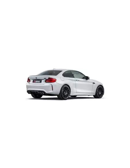 BMW M2 Competition S55 F87 Akrapovic Slip-on i Titan med kolfiber utblås (original avgassystem måste kapas)