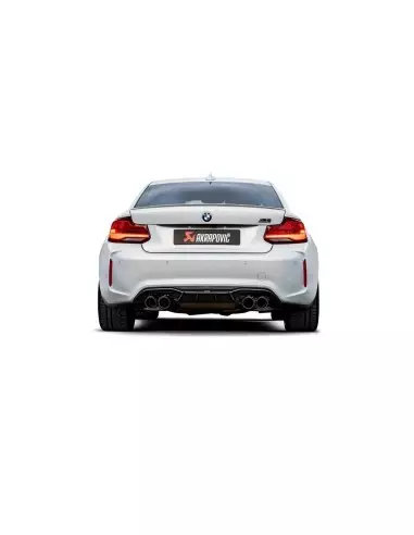 BMW M2 Competition S55 F87 Akrapovic Slip-on i Titan med kolfiber utblås (original avgassystem måste kapas)