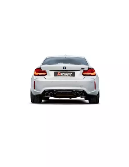 BMW M2 Competition S55 F87 Akrapovic Slip-on i Titan med kolfiber utblås (original avgassystem måste kapas)