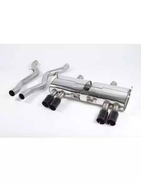 BMW M3 E90 / E92 / E93 Milltek Sport Slip-On avgassystem 4x 80mm Svarta utblås