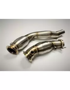BMW M4 F82 S55 Evolution Racewerks downpipes med racekatalysatorer 200Cell 2