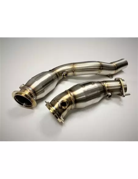 BMW M4 F82 S55 Evolution Racewerks downpipes med racekatalysatorer 200Cell