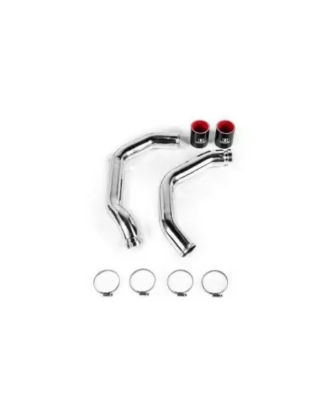 BMW M3 S55 F80 Evolution Racewerks Svarta Tryckrör med tryckslangar mellan turbo och chargecooler