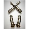 BMW M5 F90 S63M (för bilar utan OPF) Evolution Racewerks downpipes utan katalysatorer