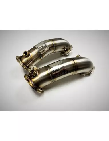 BMW M5 F90 S63M (för bilar utan OPF) Evolution Racewerks downpipes utan katalysatorer