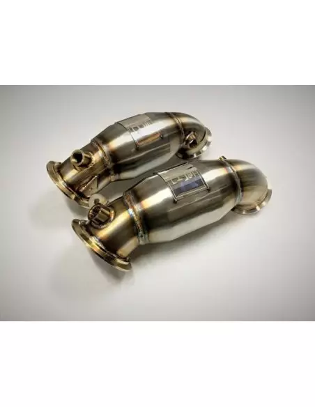BMW M5 F90 S63M (för bilar utan OPF) Evolution Racewerks downpipes med racekatalysatorer 200Cell