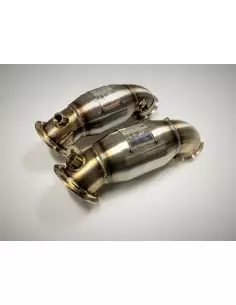 BMW M5 F90 S63M (för bilar utan OPF) Evolution Racewerks downpipes främre racekatalysatorer 200Cell